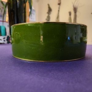 Gold plated and green bracelet